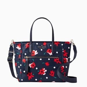 Kate Spade Chelsea Floral Medium Nylon Satchel